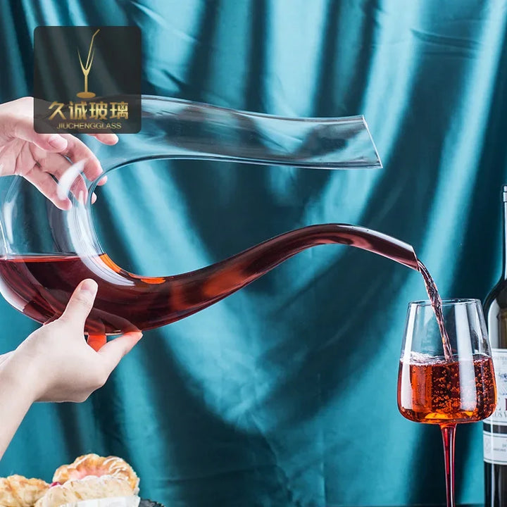 Crystal U-shaped Wine Decanter