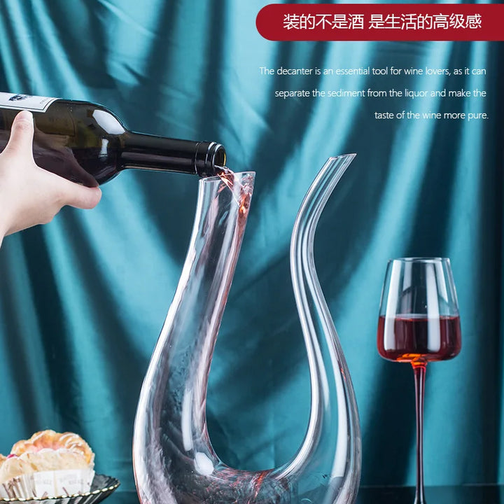 Crystal U-shaped Wine Decanter